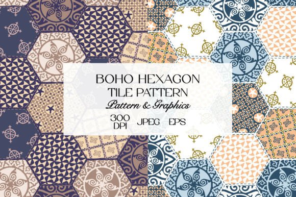 Download Boho Tile Seamless Pattern Bundle - Seamless pattern bundle Collection