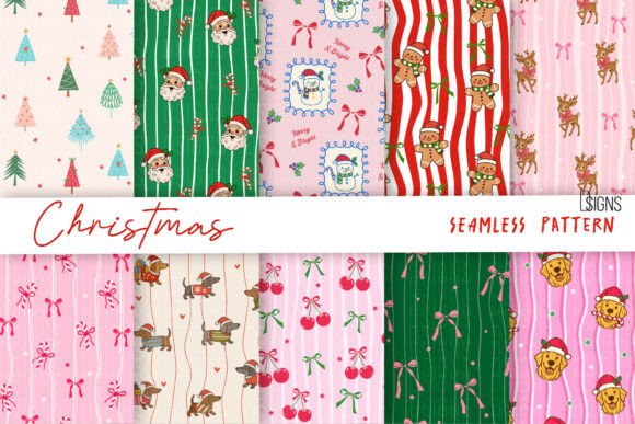 Download Christmas Seamless Pattern Bundle Png - Seamless pattern bundle Collection