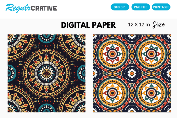 Download Aztec Tribal Digital Paper Backgrounds - Backgrounds Collection