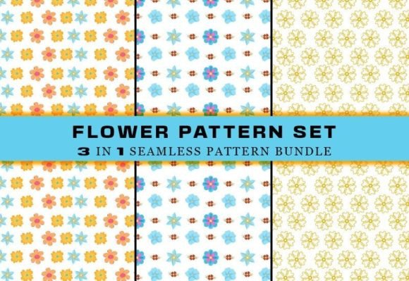 Download Summer Flower Seamless Pattern Bundle - Seamless pattern bundle Collection