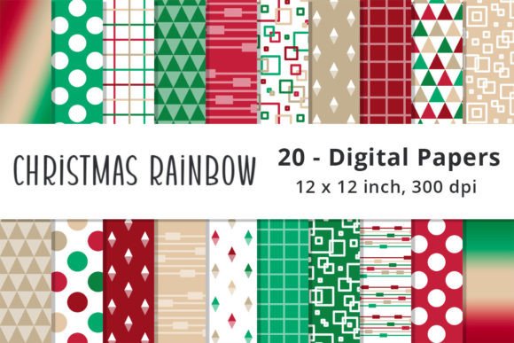 Download Christmas Geometric Digital Backgrounds - Backgrounds Collection