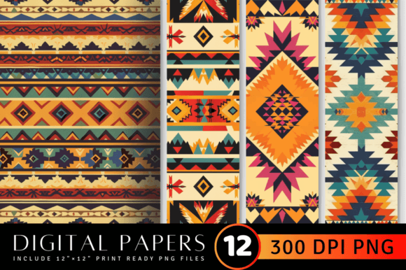 Download Aztec Fabric Digital Paper Backgrounds - Backgrounds Collection