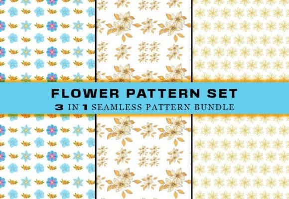 Download Summer Flower Seamless Pattern Bundle - Seamless pattern bundle Collection